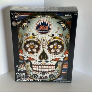 Mets Genuine Merchandise Skull 1000 Piece Foco Jigsaw Puzzle Halloween New